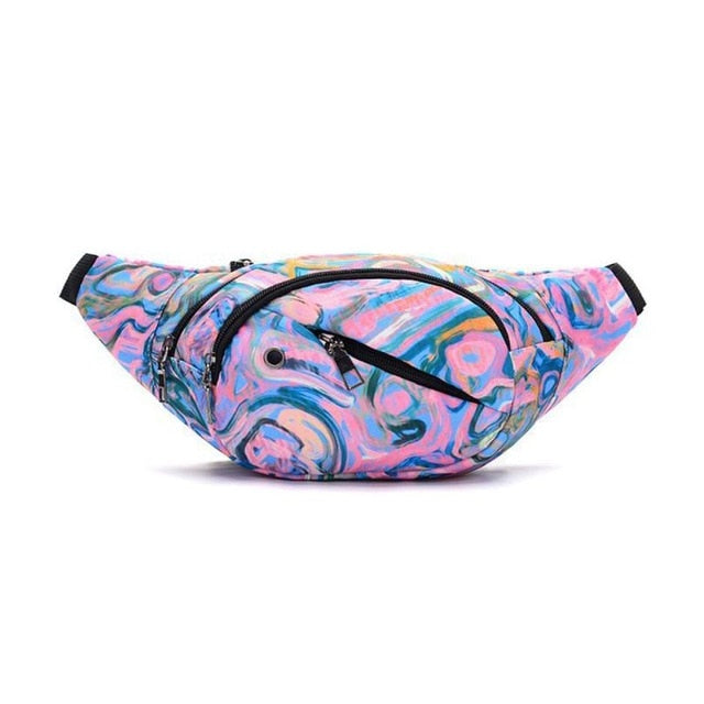 Unisex Printed Waist Bag