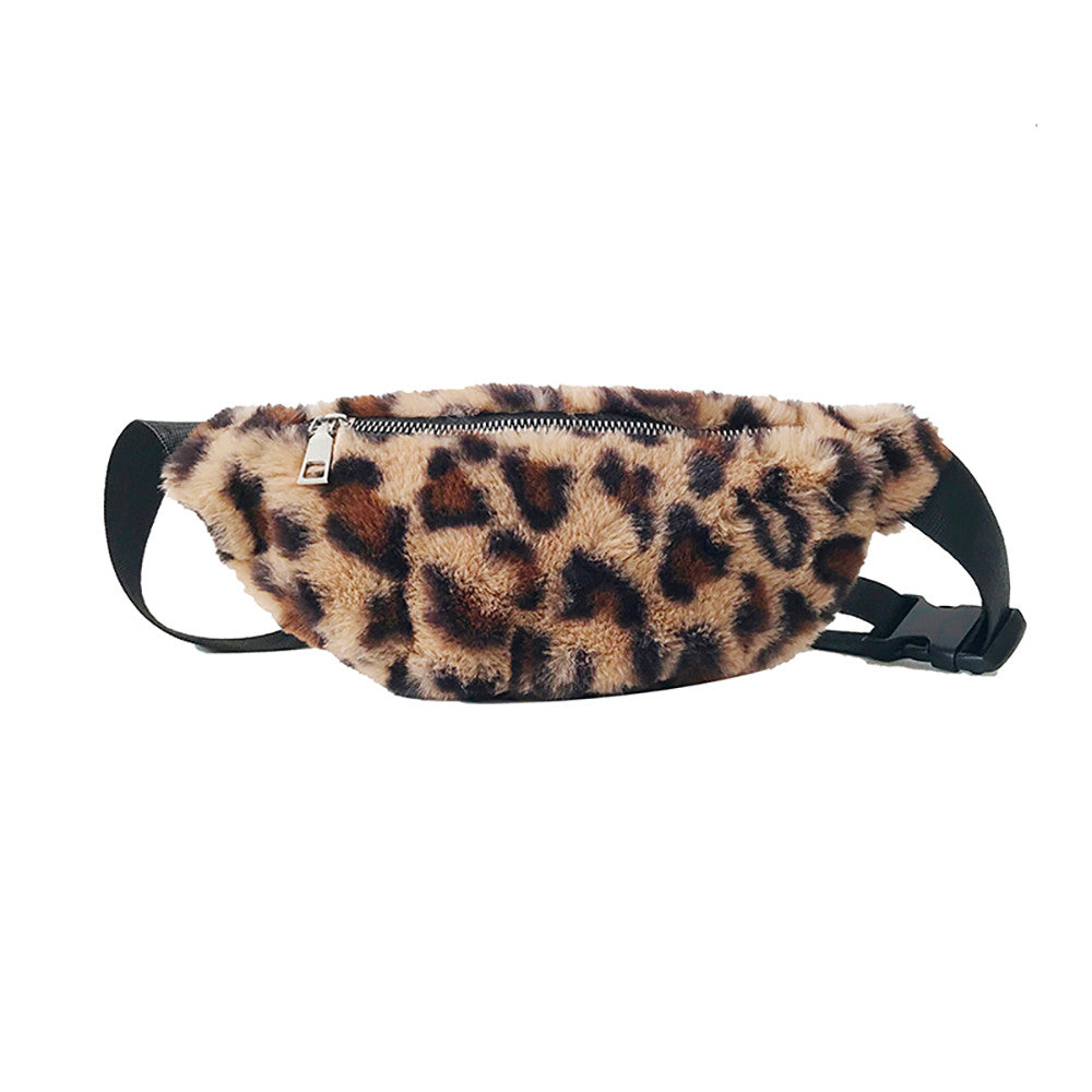 Women Leopard Print Waist Bag