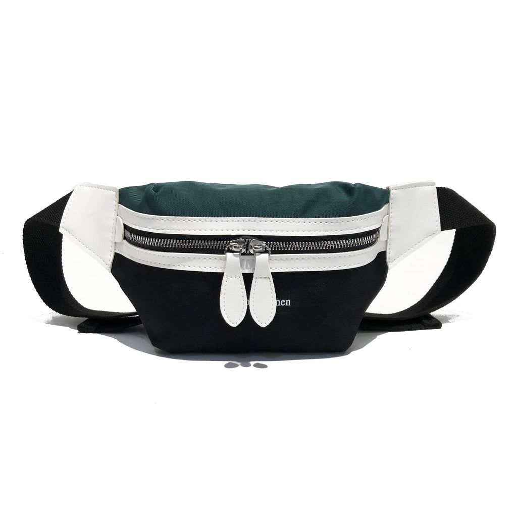 Women Canvas Green Waist Bag