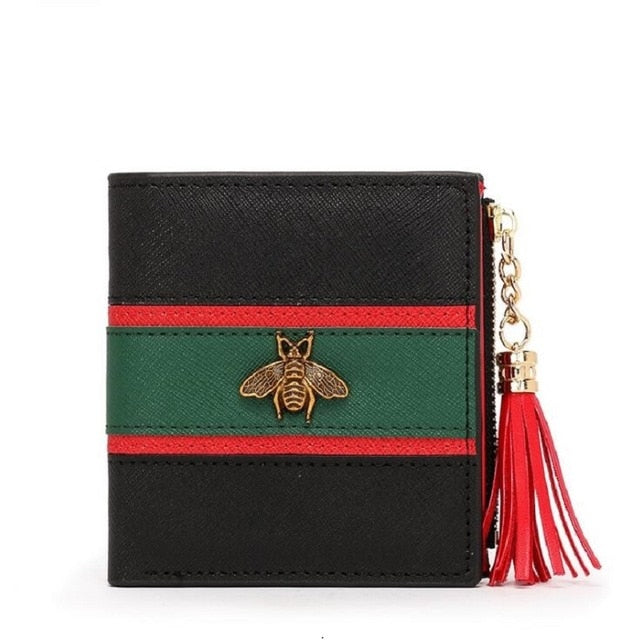 Women Leather,Long,Tri-color Wallet
