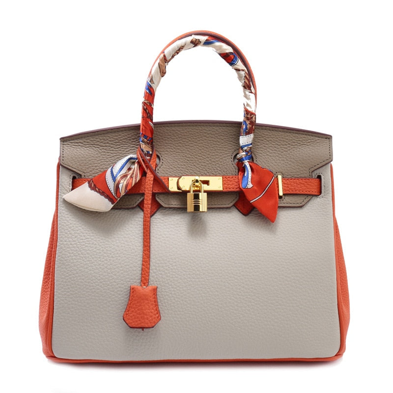 Women Luxury Leather Panelled Shoulder Bag