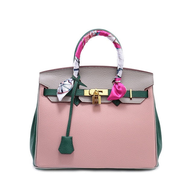 Women Luxury Leather Panelled Shoulder Bag