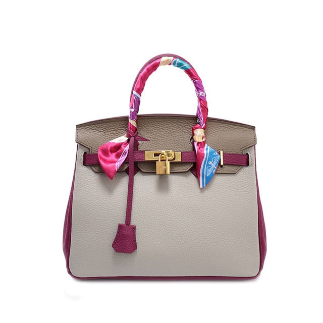 Women Luxury Leather Panelled Shoulder Bag